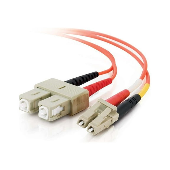 C2G 2m LC-SC 62.5/125 Duplex Multimode OM1 Fiber Cable - Orange - 6ft - patch cable - 6.6 ft