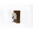 thumbnail image 7 of Home Wall Decorative Antique Brass Hardware 4 Hook Coat Rack, Brown, 7 of 7