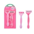 thumbnail image 5 of Jincnys Clearence,2 Pcs Face Body Spa Shave Razors For Women Hair Removal Beauty Bikini Area Razors,Lady Manual Shaving Armpit Hair Knife Non-Slip Set For Travel Carry Gift for Women, 5 of 7