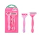 thumbnail image 5 of Maquinillas de afeitar para hombre, 2 unidades, para rostro, cuerpo, spa, depilación, belleza, zona del bikini, afeitado manual para mujer, cuchilla antideslizante para axilas, juego de viaje, raspado, 5 of 5