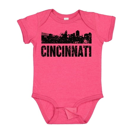 

Inktastic Cincinnati Skyline Grunge Gift Baby Boy or Baby Girl Bodysuit