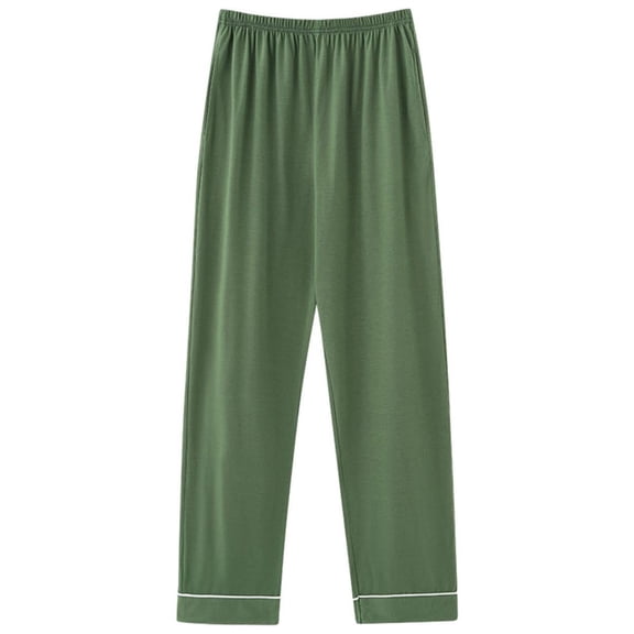 JUSLIO Pajama Pants for Women Pants for Women High Waist Pockets Casual Comfortable Loungewear Green L