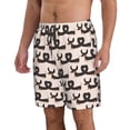 thumbnail image 2 of Naloa Cute Puppy Men's Beach Shorts, Surfing shorts, Swim trunks, Quick Dry Swim Trunks for Surfing Beach Fun - Medium, 2 of 9