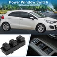 thumbnail image 2 of Interruptor de ventana eléctrica Unique Bargains No. 935704X000 para el lado del conductor delantero para Kia K2 Rio 3 2011-2017 Negro, 2 of 7