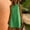 Green, variant on Women's Linen-Look Sleeveless Shift Dress Round Neck Casual Mini Dress Black L