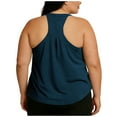 thumbnail image 3 of Puls Size Women Summer Sleeveless Tshirts Casual Athletic Crewneck Racerback Tank Tops Loose Comfy Stretch Solid Color Camisole, 3 of 5