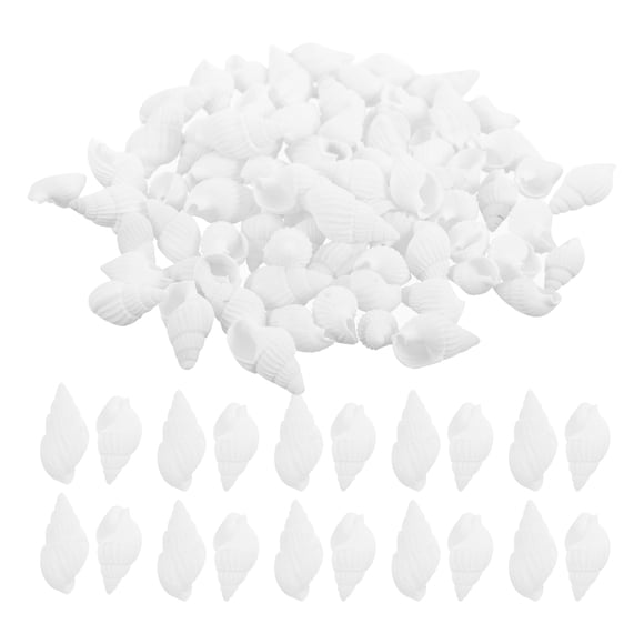 GARVALON 100 Pcs Coquillages Conques Blancs pour Jardin Aquarium et Décoration Miroir Coquillage