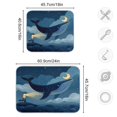thumbnail image 3 of Dish Drying Mat Kitchen Pad Large Counter Absorbent Dish Mats Drainer Watchtowers and Whales, 3 of 8