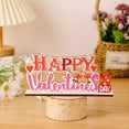 thumbnail image 4 of Valentine's Day Theme Wooden Table Decor for Dining Room, Romantic Heart Themed Centerpiece for Anniversary, Rustic Farmhouse Wedding Decor, Scenic Layout for Shelf Mantel, 4 of 7