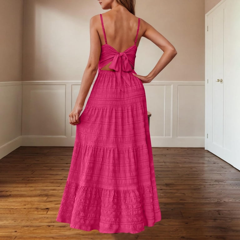 pink brunch dress Sunday Brunch Romper Dress Hot Pink
