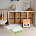 thumbnail image 4 of KAKOWELY Empty Sandbox Sand Tray with Lid Portable Sandbox Small Toy Storage Box Plastic Sandbox Outdoor Activities Sandbox Plaything Box,14.96"X9.84"X3.15", 4 of 5