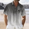 thumbnail image 2 of YANGXINX Mens Short Sleeve Shirts 2026 Summer Hawaiian Tropical Tree Gradient Print Button Down Tops Casual Beach Vacation Loose Fit Shirt, 2 of 4