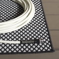 thumbnail image 3 of SAFAVIEH Terrace Gina Geometric Indoor/Outdoor Area Rug, Black/White, 6'7" x 6'7" Square, 3 of 11