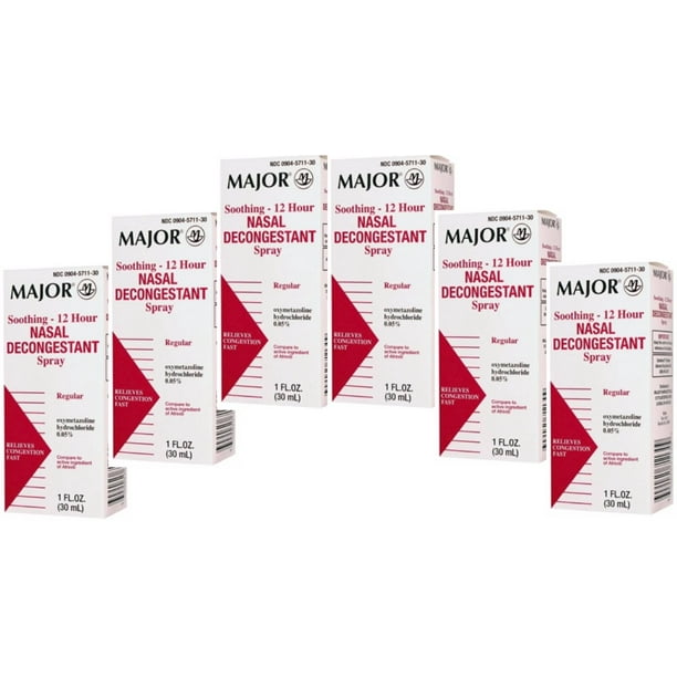 Major 12Hour Nasal Decongestant Spray, OTC Medicine for Nasal