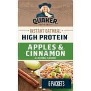 Quaker Gruau instantane Teneur élevée en protéines – Saveur Pommes et cannelle