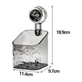 thumbnail image 3 of Soporte para esponja de cocina Macarena accesorios de baño cesta de almacenamiento gris, 3 of 8