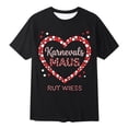 thumbnail image 4 of XEGLSBU Girls Short Sleeve Shirts Size 8 Girls Casual Short Sleeve T Shirt with Prints Crew Neck Top for Play and School Wear Black Size 9-10 Years, 4 of 4