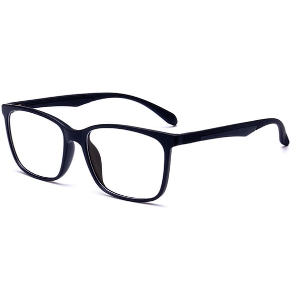 ANRRI Blue Light Blocking Glasses, Anti Eyestrain Lens Lightweight Frame Eyeglasses, Black, Men/Women