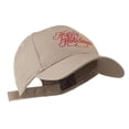 thumbnail image 5 of Christmas Happy Holidays Snow Flakes Embroidered Cap - Khaki OSFM, 5 of 5