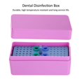 thumbnail image 4 of Boquite Carnaval de Navidad Estuche para desinfección Dental, esterilizador de Autoclave de 64 Orificios Dental Bur Oral Care Tool (4.1 X 1.9 X 2.2 Pulgadas) Saludable Octpeak NO, 4 of 7