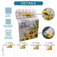 thumbnail image 6 of Sunflower Table Runner 108 Inches, Summer Botanical Yellow Floral Purple Plaid Bed Runner Dresser Scarves Tabletop for Indoor Outdoor Parties/Ceremony/Banquet, 13"x 108", 6 of 9