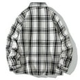 thumbnail image 4 of M-5X Plus Size Shirts for Men with Pocket Big & Tall Long Sleeve Tshirts Shirt Mens Casual Plaid Printed Button-Down Collared Work Shackets Tops, 4 of 4