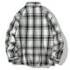 thumbnail image 4 of Blusa y camisa de manga larga con cuello vuelto para hombre, estilo informal, a cuadros, con bolsillos y botones, de licra, 4 of 4