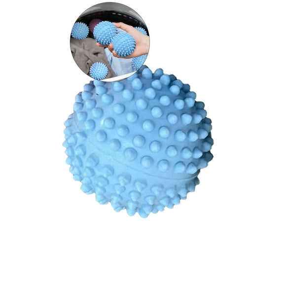 WNFJR 6 Pcs Reusable Laundry Dryer Balls, Plastic Anti-Static Fabric Softener, Reduces Wrinkles, Sustainable Cleaning Supplies, Essential Washing & Drying Aid for Soft