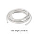 thumbnail image 2 of Aluminio Perfil Ranura Cubierta Plana Sello Blanco 2M 6mm 2020 Serie para 3D Impresora Accesorios Paquete de 1, 2 of 5