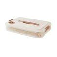 thumbnail image 2 of MesaSe Dumpling Box Good Sealing Anti-stick Bottom Refrigerator Noodles Crisper Wonton Case with Lid Daily Use, 2 of 8