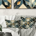 thumbnail image 3 of Designart "Vintage Moroccan Tile Aesthetics" Geometric Printed Throw Pillow, 3 of 5