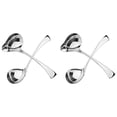 thumbnail image 2 of 4Pcs Small Gravy Ladle, Sauce Ladle, Sauce Ladle with Pouring Spout, Stainless Steel Mini Ladle, Dishwasher Safe,2 x Ladle 2 x Sauce Spoon,Silver, 2 of 8