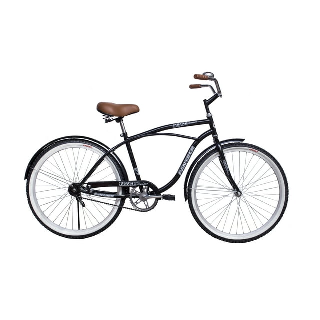 Bicicleta Beach Cruiser Rodada 24 Para Caballero Negro BLACK PANTHER CRUISER$URBANA
