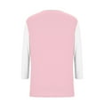 thumbnail image 7 of Tawop Shirts for Women Womens Tee Shirts 3 4 Sleeve Loose V Neck Pink Xxxl, 7 of 7