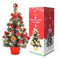 thumbnail image 2 of Pre-Lit Artificial Mini Christmas Tree, 2 of 9