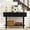 A Black, variant on Wirrytor 43-Inch Square Walnut Console Table for Entryway, Farmhouse Wooden Sofa Tables for Living Room, Behind The Couch Table for Living Room, Entryway Table for Entrance, Plank Entry Table