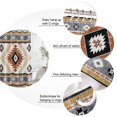 thumbnail image 6 of Orange Beige Boho Waterproof Fabric Shower Curtain,Vintage Ethnic Tribal Southwestern Waterproof Fabric Shower Curtain for Bathroom Curtains Bathtubs Shower Curtains with 12 Hooks Extra Long 72x84, 6 of 8
