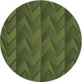 thumbnail image 1 of Ahgly Company Machine Washable Indoor Round Transitional Army Green Area Rugs, 5' Round, 1 of 7