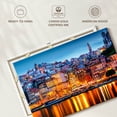 thumbnail image 6 of Elephant Stock Porto City Skyline Wall Art - Horizontal Canvas Wall Art - Living Room Wall Decor - Places Canvas - Orange And Blue Decor - 48" x 32", 6 of 8