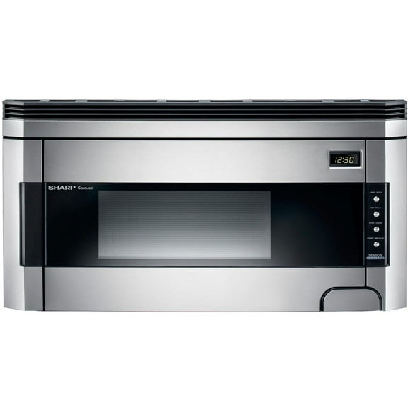 Sharp 1.5 Cu. Ft. 1000W Over-the-Range Microwave Oven with Concealed Control Panel in Stainless Steel