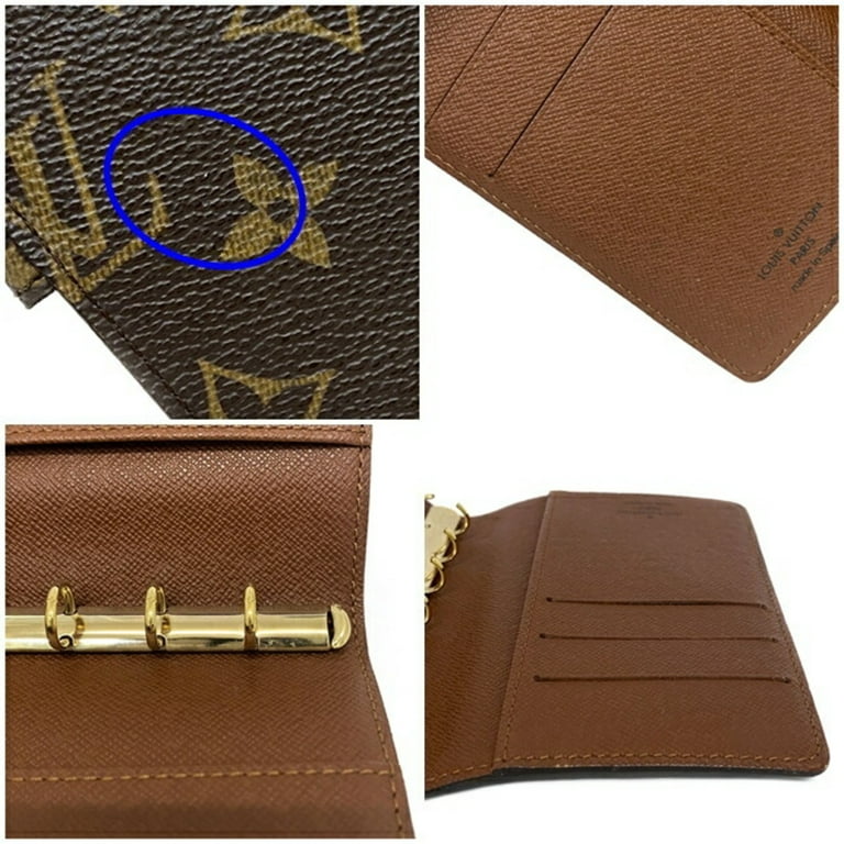 Pre-Owned Louis Vuitton Notebook Cover Agenda PM Brown Monogram R20005  CA0042 LOUIS VUITTON 6 Hole Card Pocket Women's Men's Unisex (Good) 