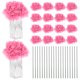 thumbnail image 1 of Uxcell 20 Paquete de Flores de Hortensia de Seda para Decoración del Hogar Rosa Pálido, 1 of 7