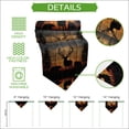 thumbnail image 5 of Deer Bear Table Runner Linen Burlap Table Runner 90 Inches Long Rustic Forest Sunset Pine Tree Natural Landscape Dresser Scarves for Kitchen Island Coffee Dining Room Party Holiday Decor 13"x90", 5 of 8