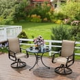 thumbnail image 4 of UDPATIO High Back Outdoor Dining Chairs Set of 2, All Weather Swivel Patio Chairs, Breathable Garden Outdoor Furniture for Backyard Deck, 4 of 12