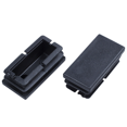 thumbnail image 3 of 80 Pcs Black Plastic Rectangular Blanking End Caps Inserts 20mm X 40mm, 3 of 7