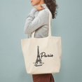 thumbnail image 3 of CafePress - Paris Tote Bag - Unisex Canvas Tote Bag, Beige, 1-Piece, 3 of 7