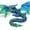 Laser Green, variant on 3D Printed Winged Carriage Dragon Figurine With Random Eyes Art Deco Resin Dragon Sculpture, Tabletop Animal Theme Deco 1PC