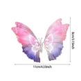 thumbnail image 3 of Clip para el cabello de mariposa移动粉紫色女孩 gradient color, 3 of 3