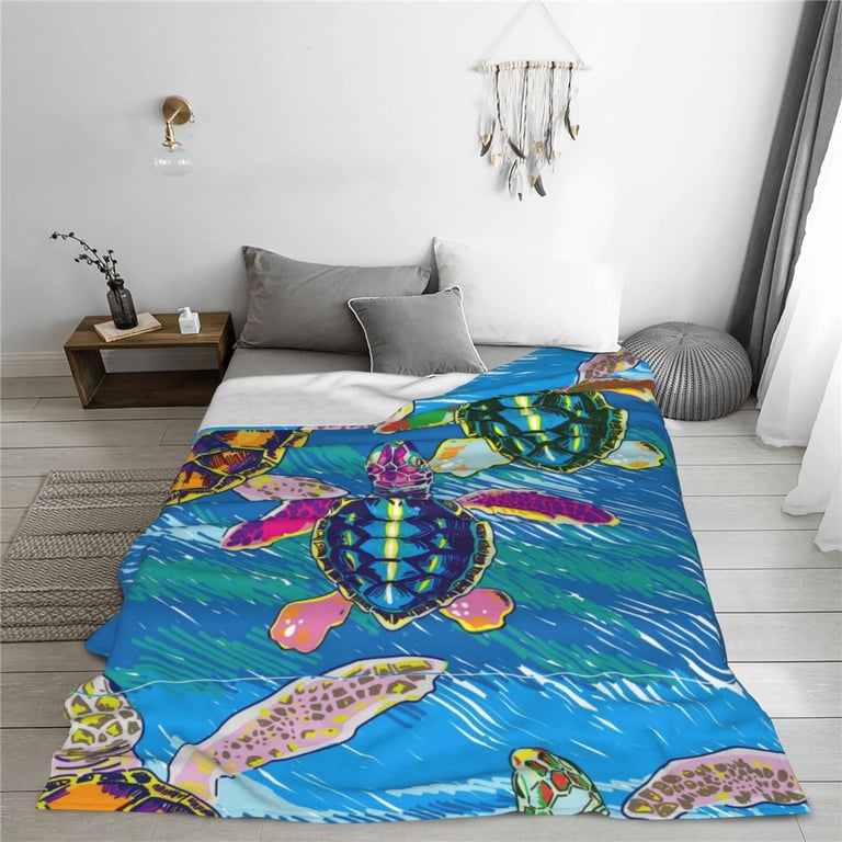 Shrimp Seafood Throw Blanket - Ultra Soft Micro Fleece, 30x40 Inches, For Couch & Bed