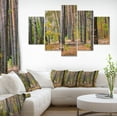 thumbnail image 1 of Green Fall Forest with Thick Woods - Modern Forest Canvas Art, 1 of 4